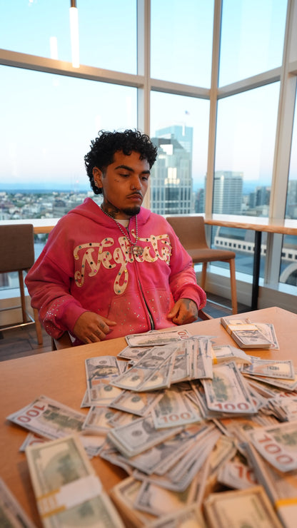 Pink Neglected Zip up
