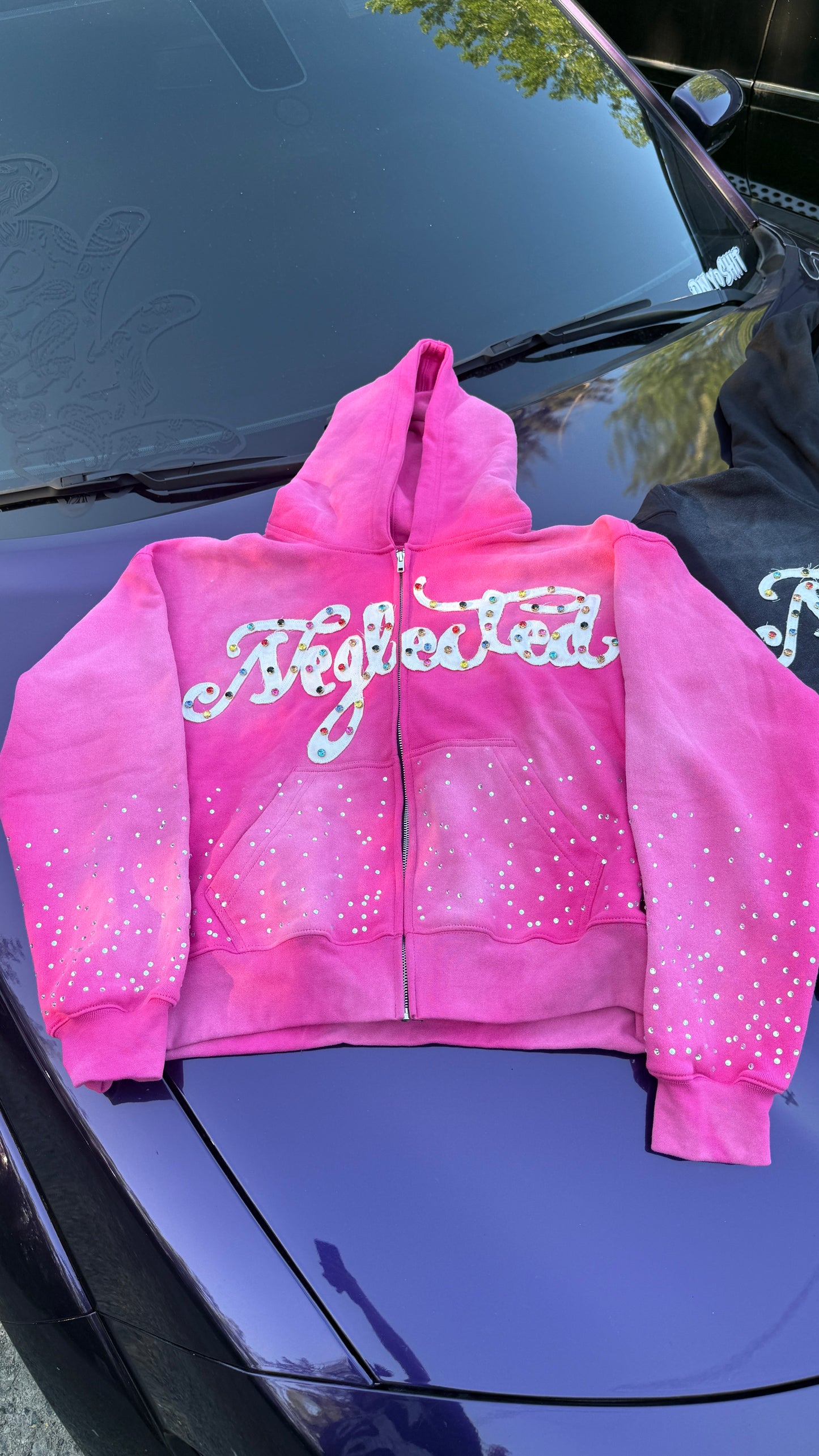 Pink Neglected Zip up